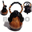 Natural Collectible Handcarved BFJ020ACBAG Shell Necklace Wooden Bags