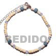 Natural White Shell BFJ003AK Shell Necklace Anklets