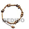 Natural 2-3 Coco Heishe Natural With BFJ013AK Shell Necklace Anklets