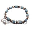 Natural Ethnic Light Blue Buri Natural Seed Anklets