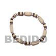 Natural Buri Seed Bracelet In Natural BURIBR6 Shell Necklace Seed Bracelets