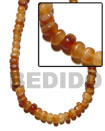 Natural Golden Horn Thin Nuggets In BFJ001BN Shell Necklace Horn Beads