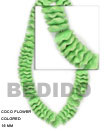 Natural 15mm Coco Flower Beads Neon BFJ001FL Shell Necklace Coco Necklace