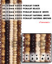 Natural 2-3mm Coco Pokalet Tiger Beads