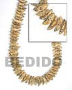 Natural Buri Seed Tiger Quarter Moon BFJ002SD Shell Necklace Seed Beads