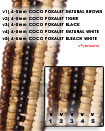 Natural 4-5mm Coco Pokalet Natural Brown Bead