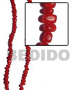 Natural Horn Nuggets In Red In Beads BFJ004BN Shell Necklace Horn Beads