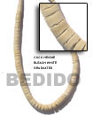 Natural Coco Heishe Bleached White BFJ005CH Shell Necklace Coco Necklace
