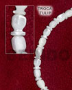 Natural Troca Shells Graduated Tulip BFJ005SPS Shell Necklace Shell Beads