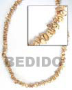 Natural Salwag Nuggets In Beads BFJ007SD Shell Necklace Seed Beads