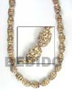 Natural Salwag   Groove Oval In BFJ008SD Shell Necklace Seed Beads