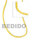 Natural Yellow Coco Heishe 2-3mm BFJ009CH Shell Necklace Coco Necklace