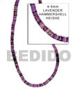 Natural Violet Hammer Shell Beads Shell Strands Or