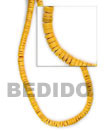 4-5mm Mango Yellow Coco Heishe Beads