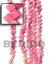 Natural 8x8mm Banig Coco Dyed In Pink BFJ010CSPS Shell Necklace Coco Necklace