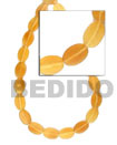 Natural Golden Horn Flat Oval