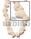 Natural Troca Shell Manol Design In Strands Or