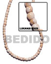 Natural 4-5mm Pokalet Round Luhuanus BFJ012SPS Shell Necklace Shell Beads