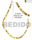 Natural 4-5mm Gold Lip With Options BFJ014HS Shell Necklace Shell Beads