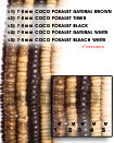 7-8mm Coco Pokalet Tiger Beads