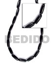 Natural Black Elongated Horn Beads