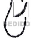 Natural Black Elongated Oblong Horn BFJ017BN Shell Necklace Horn Beads