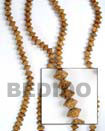 Natural Saucer Bayong 5x8mm In Beads BFJ019WB Shell Necklace Wood Beads