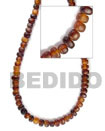 Natural Amber Horn Nuggets Thick In BFJ021BN Shell Necklace Horn Beads