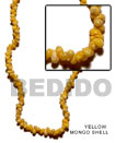 Yellow Mongo Shell In Beads Strands Or