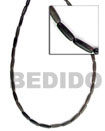 Black Horn Rice Beads