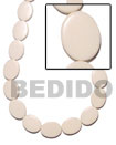 Natural Flat Oval Bone 4x14x20mm In BFJ026BN Shell Necklace Bone Beads