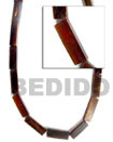 Natural Golden Horn 4 Sides 8x8x24mm BFJ028BN Shell Necklace Horn Beads