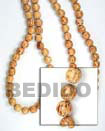 Natural Palmwood Beads 8mm In Beads BFJ028WB Shell Necklace Wood Beads