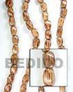 Natural Palmwood Twist 10x15 In Beads BFJ031WB Shell Necklace Wood Beads
