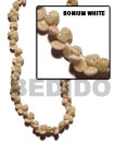 Bonium White Shell In Beads Strands Or