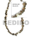 Natural Bonium Black Shell In Beads BFJ034SPS Shell Necklace Shell Beads