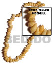 Natural Nassa Yellow Shell Side Drill BFJ035SPS Shell Necklace Shell Beads