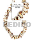 Natural Frog Shell Chocolate In Beads Strands Or