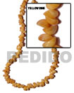 Yellow Sihe Shell In Beads Strands Or