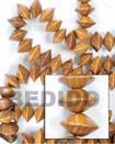 Natural Bayong Saucer Woodbeads