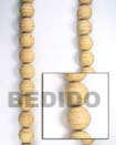 Natural Natural White Wood Beads   BFJ050WB Shell Necklace Wood Beads