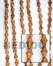 Natural Bayong Double Cones 10 X 15mm BFJ052WB Shell Necklace Wood Beads