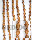 Natural Bayong Double Cones Woodbeads