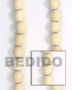 Natural Natural White Wood Oval Woodbeads