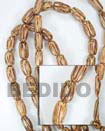 Natural Palm Wood Capsule In Beads BFJ081WB Shell Necklace Wood Beads
