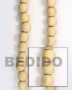 Natural Natural White Wood Oval BFJ083WB Shell Necklace Wood Beads