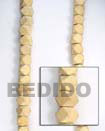 Natural Natural White Wood With Diamont Cut Woodbeads