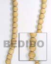 Natural Natural Wood With Grove 6mm BFJ087WB Shell Necklace Wood Beads