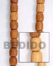 Natural Bayong Barrel Woodbeads