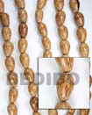 Natural Palm Wood Tear Drop 10x15 In BFJ099WB Shell Necklace Wood Beads